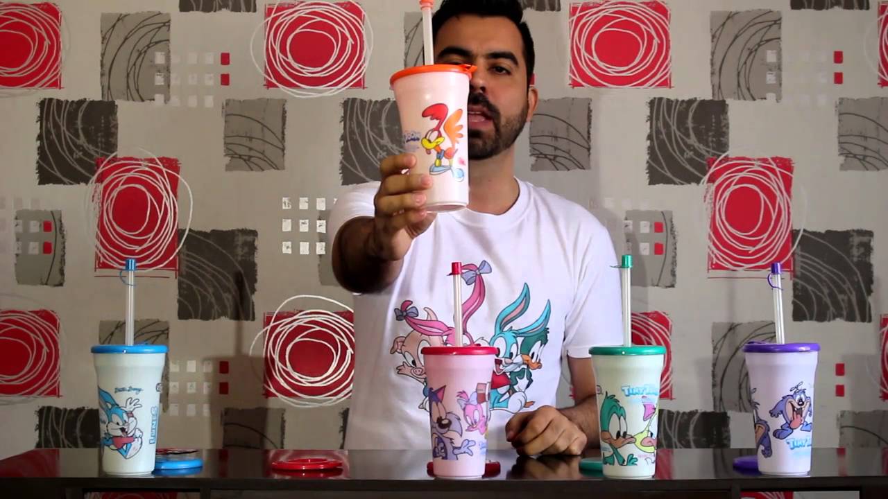 Colección de vasos SabriMágicos con Tiny Toons (Sabritas 1991)
