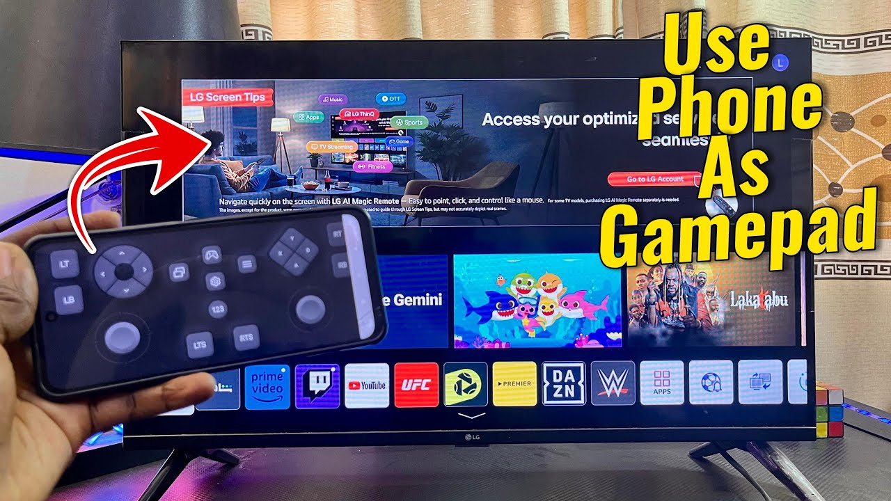 How to Use Your Phone as Gamepad for LG TV