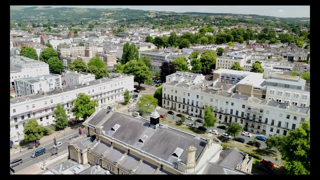 Drone Footage Imperial Gardens Cheltenham 4k