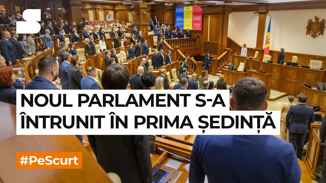 Noul Parlament s-a întrunit în prima ședință