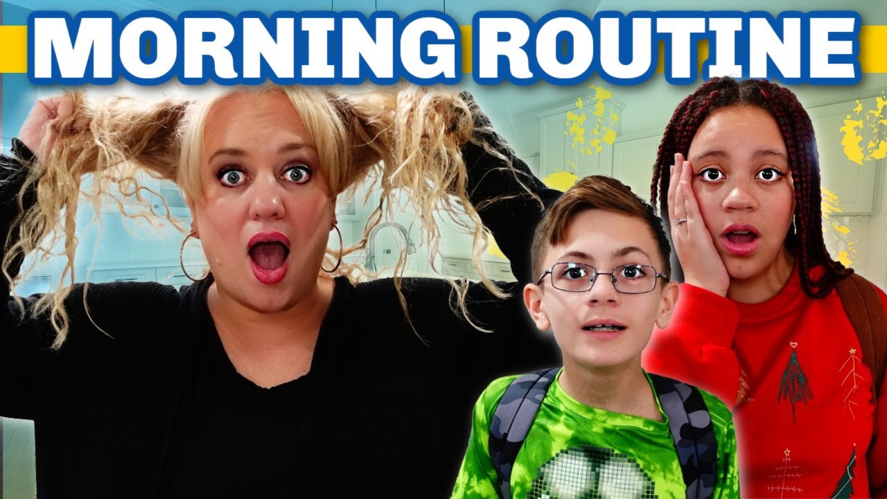 Morning Routine Without Dad!
