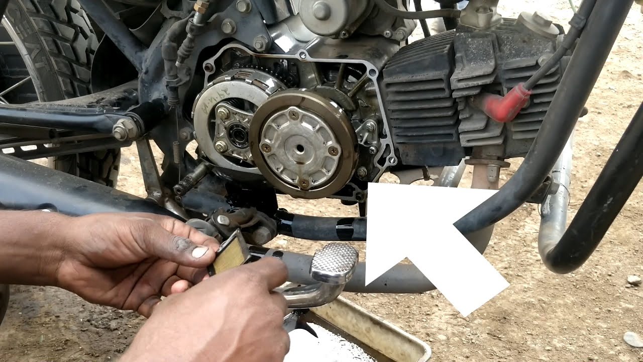 How to change and clean oil filter of splendor i smart.