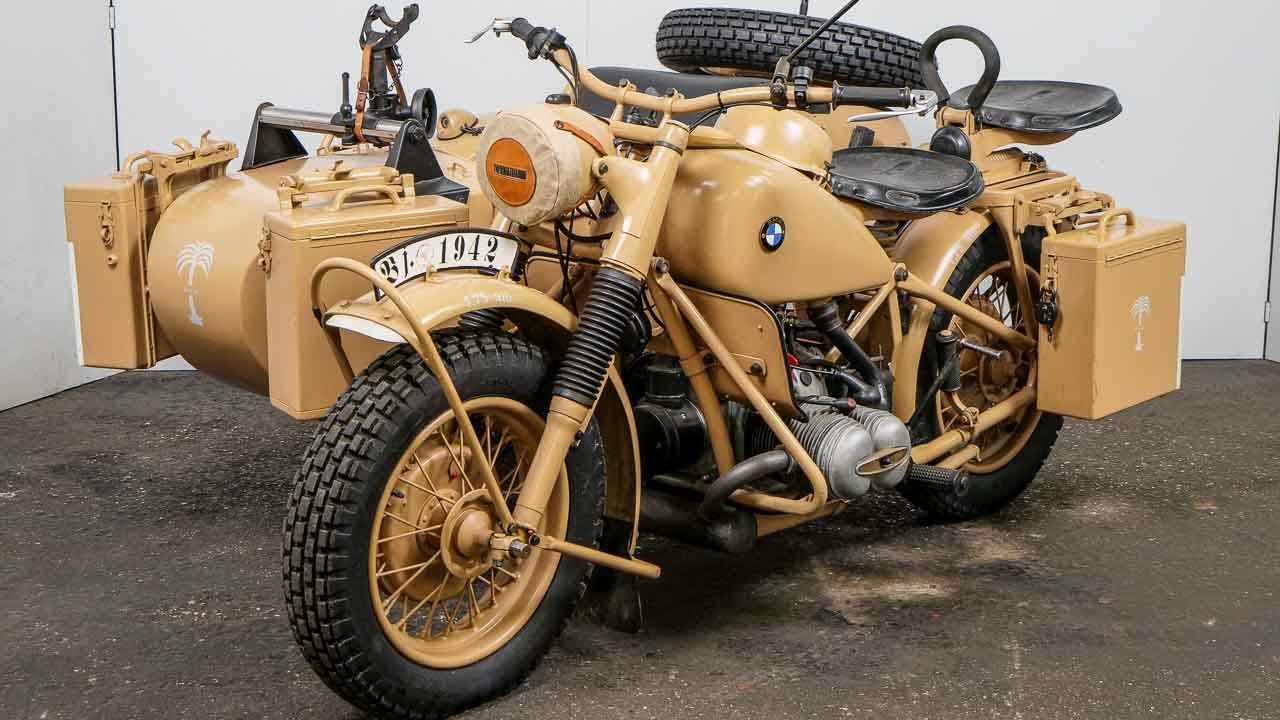 BMW R75 1943 750cc ohv combination Wehrmacht - riding