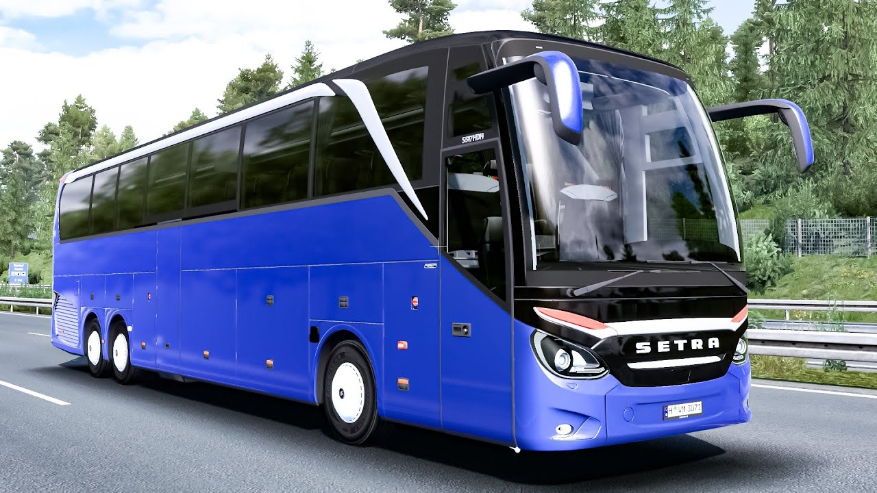 New Setra S 517 Hdh TopClass | Ets 2 Bus Mod 1.44 Gameplay