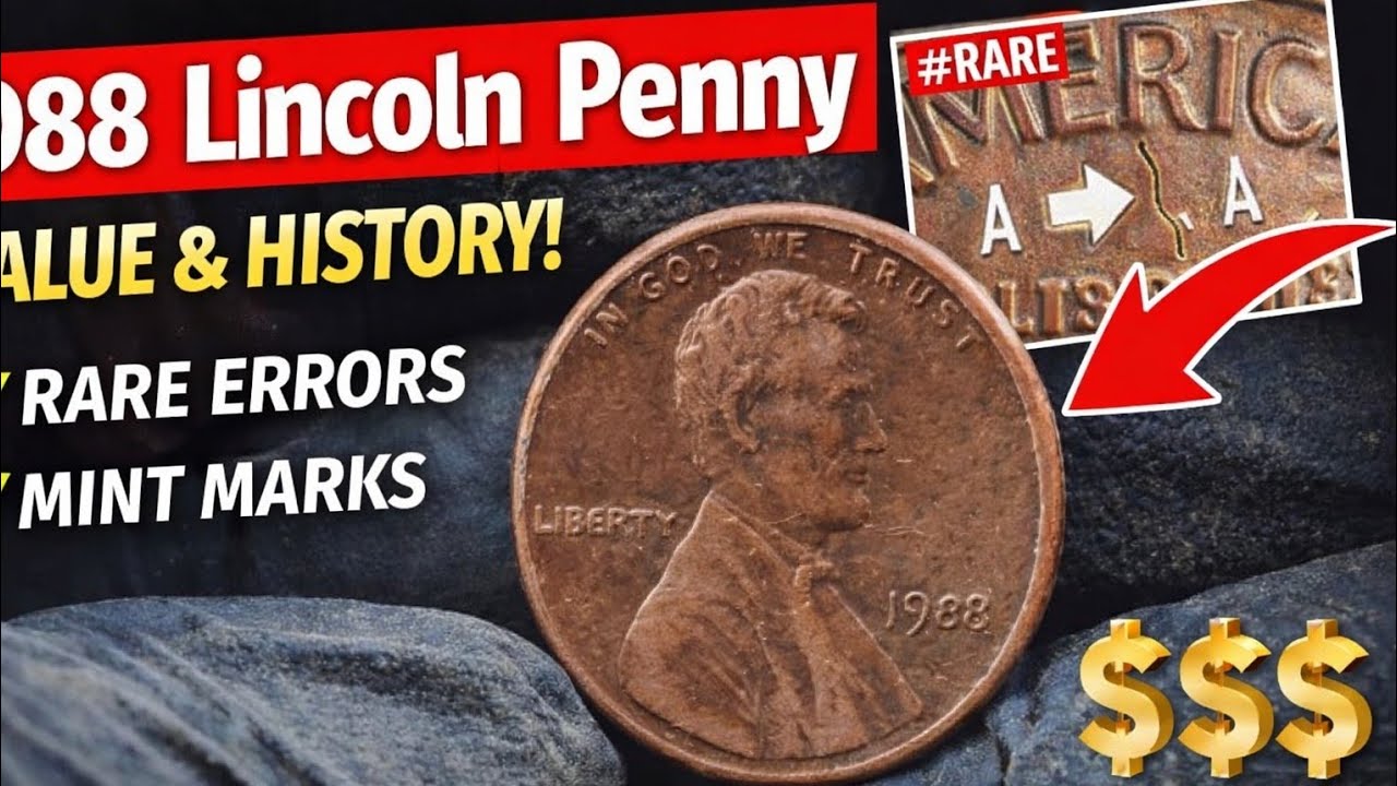 1988 Lincoln Penny Value and History Featuring Abraham Lincoln – Rare Errors, Mint Marks, 