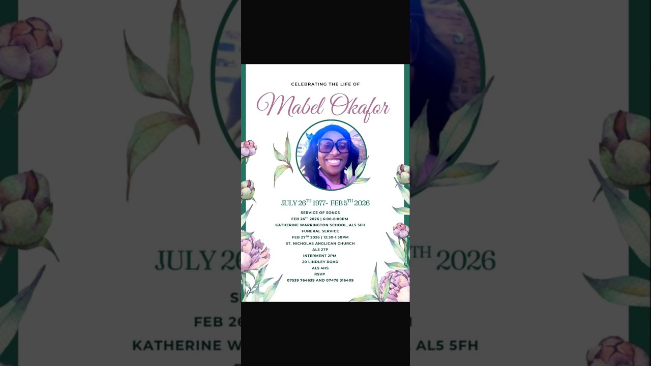 Service of Songs in Loving Memory of Mabel Okafor