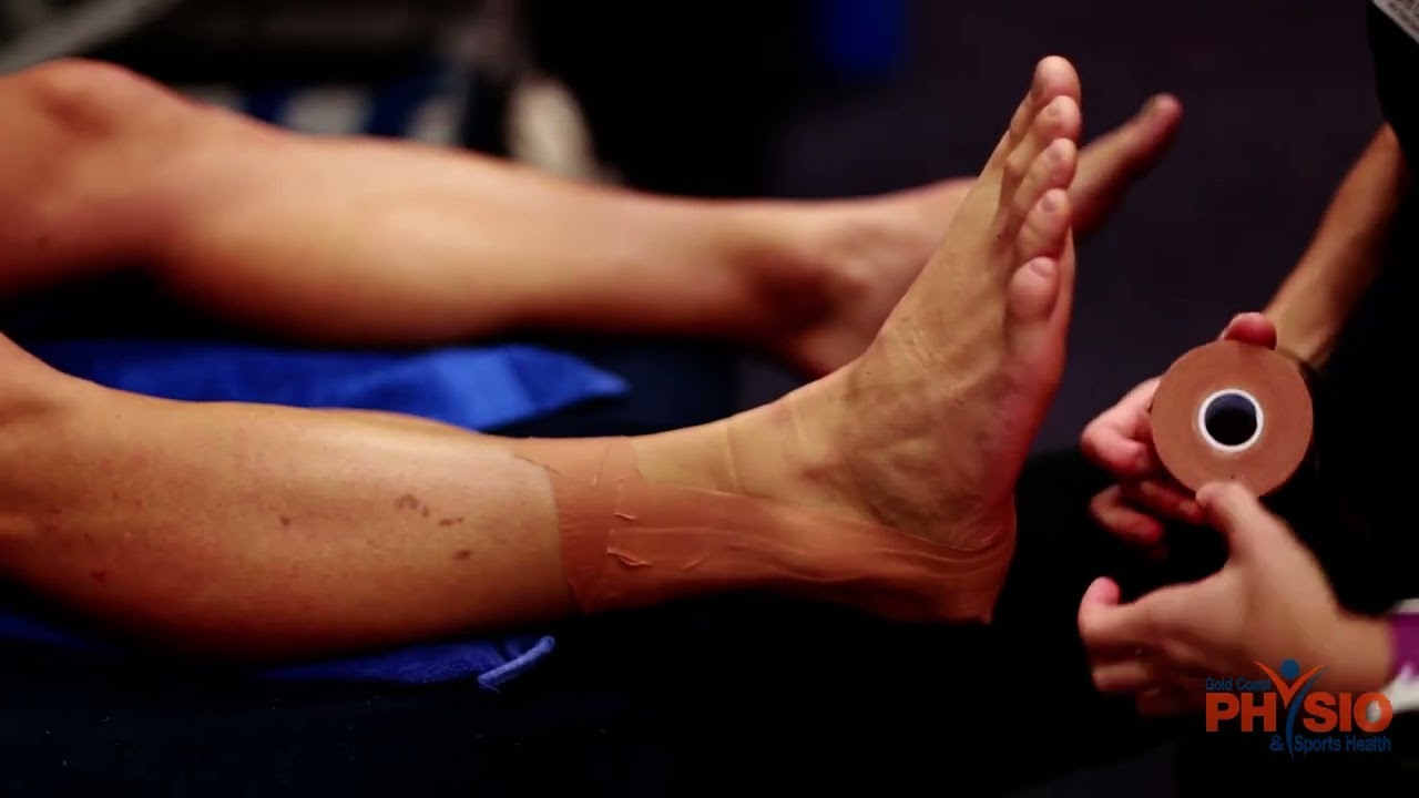Strapping/Taping an ankle by APA Titled Sports & Exercise Physio Britt Caling