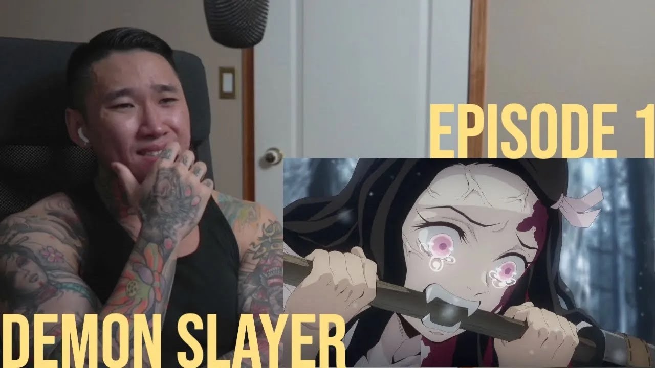 Reacting to DEMON SLAYER for the FIRST TIME | Demon Slayer S1 E1