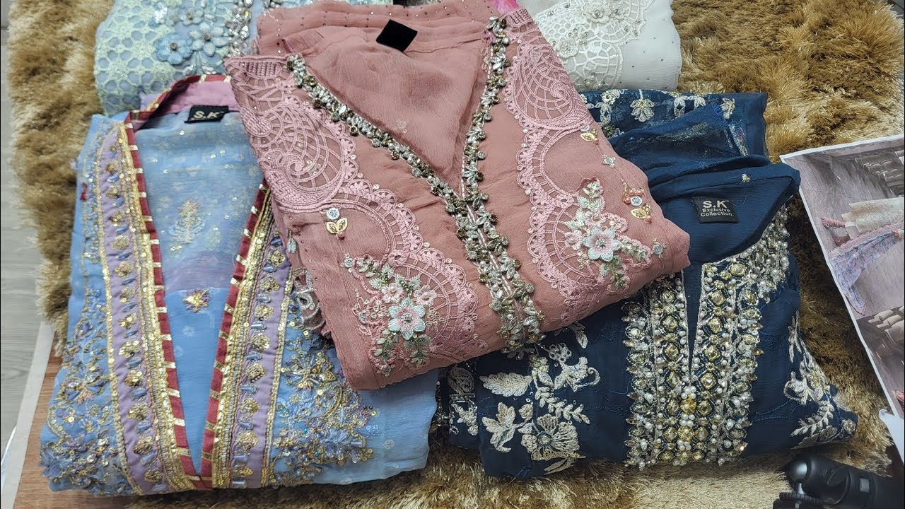 Sk Exclusive Pakistani Dress Eid Collection Design 2026 | Gorgeous Pakistani three piece price
