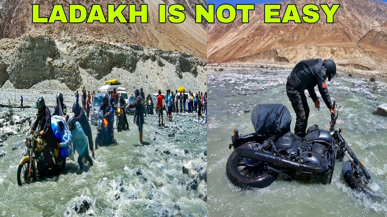 Deadliest River crossing of my Life In Ladakh | Diskit to Pangong lake