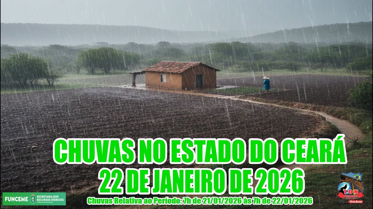 CHUVAS NO  CEARA   CIDADE POR CIDADE  Atualizado 22 01 2026