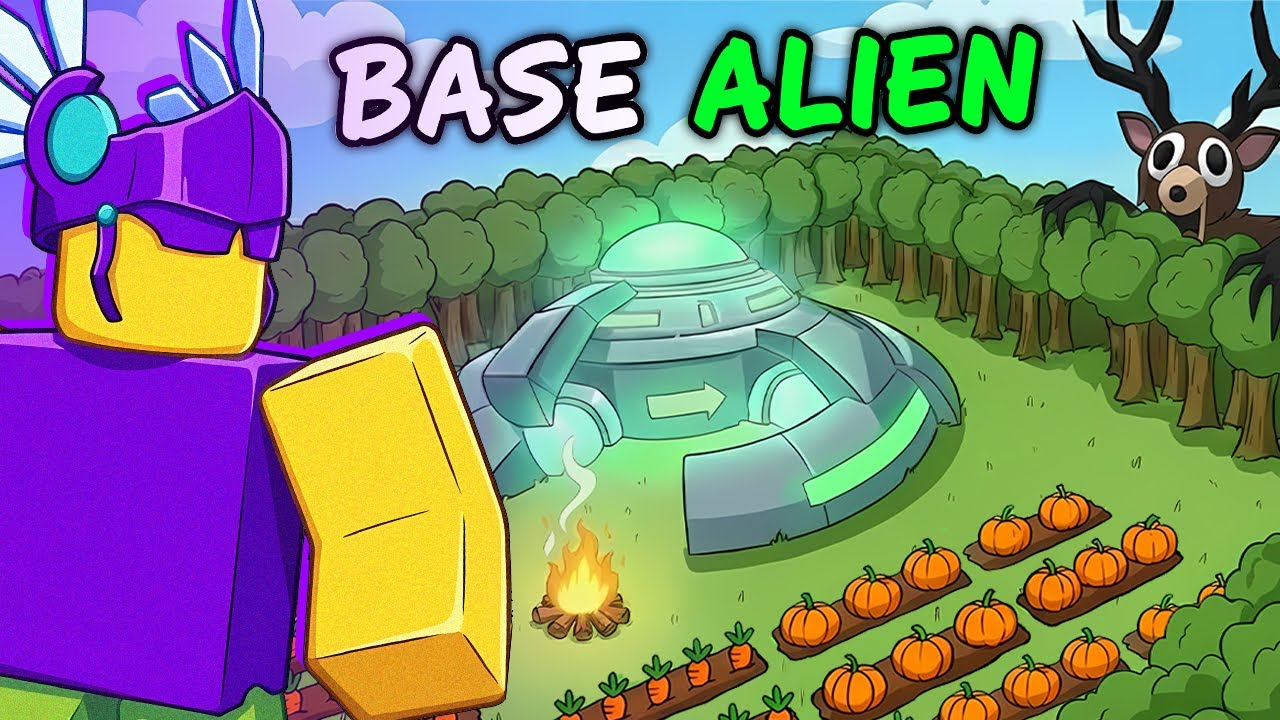 A INVAS&Atilde;O COME&Ccedil;OU! Criamos uma Base ALIEN&Iacute;GENA no 99 Noites na Floresta (Roblox)