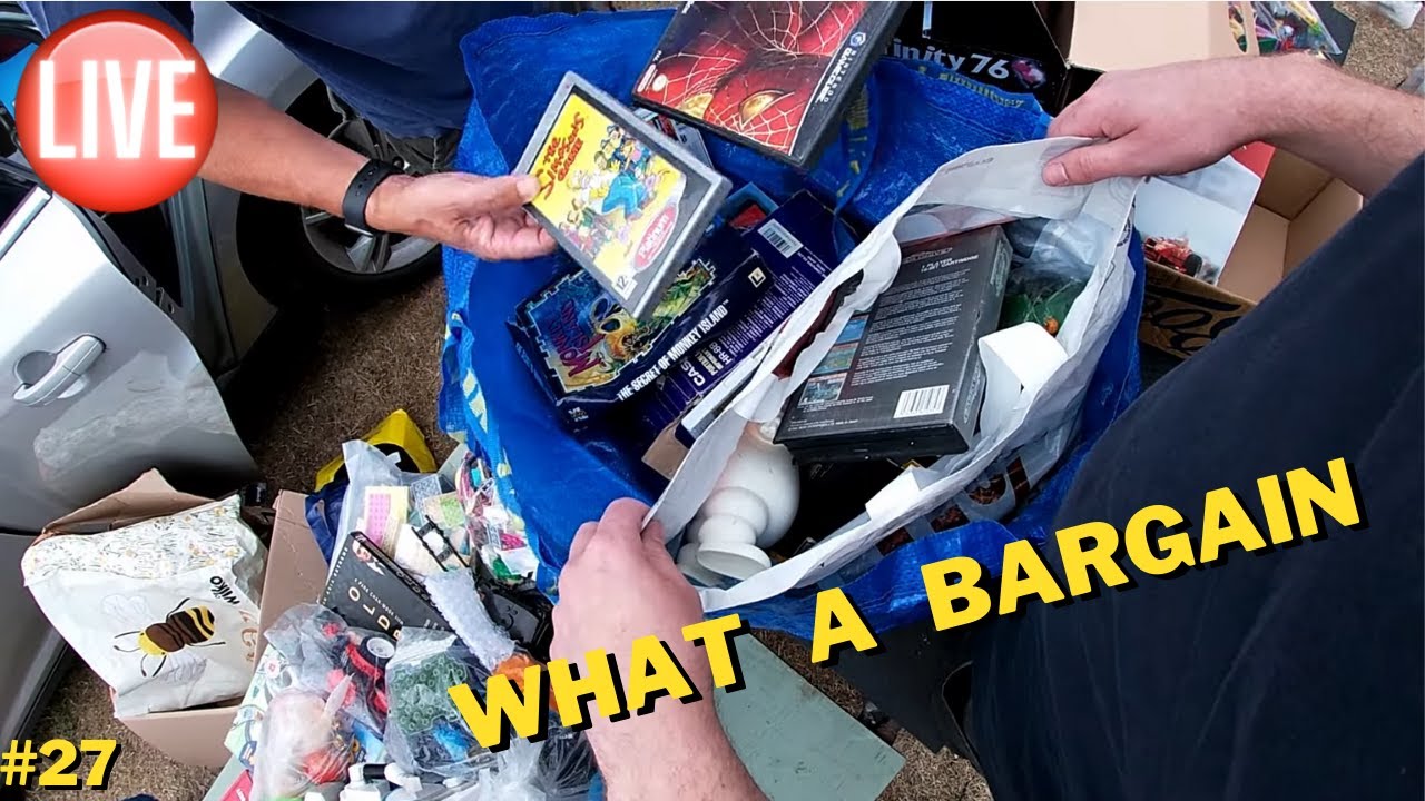 WHAT A BARGAIN Car Boot Sale Hunt S5 EP27. #Reselling #carboot #retrotoys