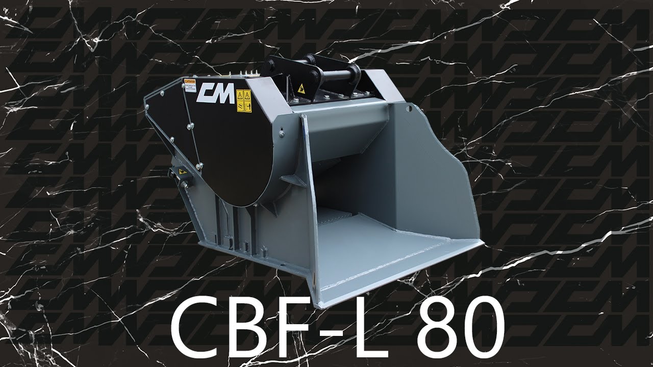 La piccola benna frantoio CBF-L 80 adatta a mini escavatori da 40 q.li