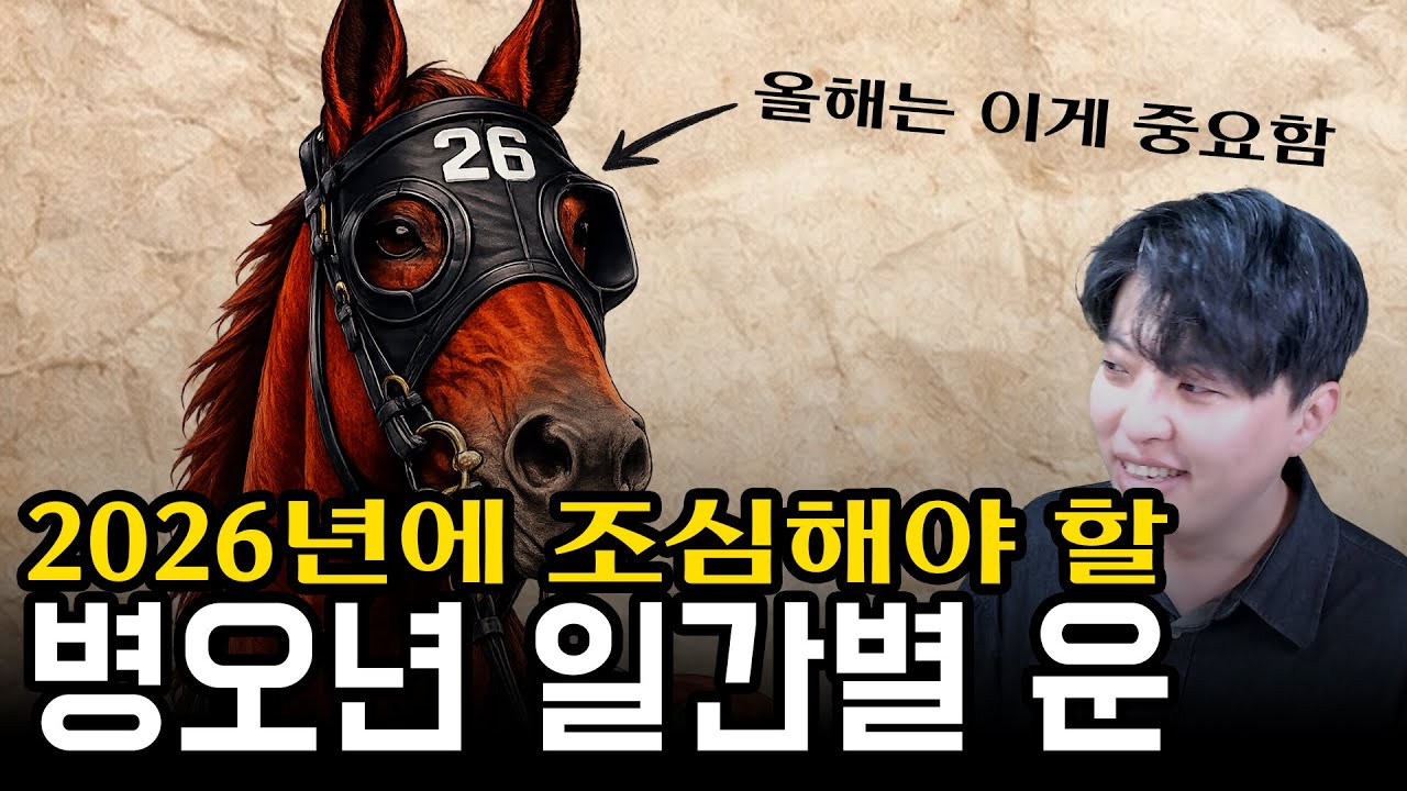 [26년 세운] 재밌고 쉽게보는 2026년 일간 운 | 2026년에 하지 하지 말아야 할 것들