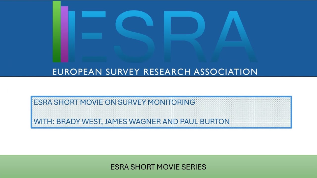 ESRA Podcasts: Survey monitoring
