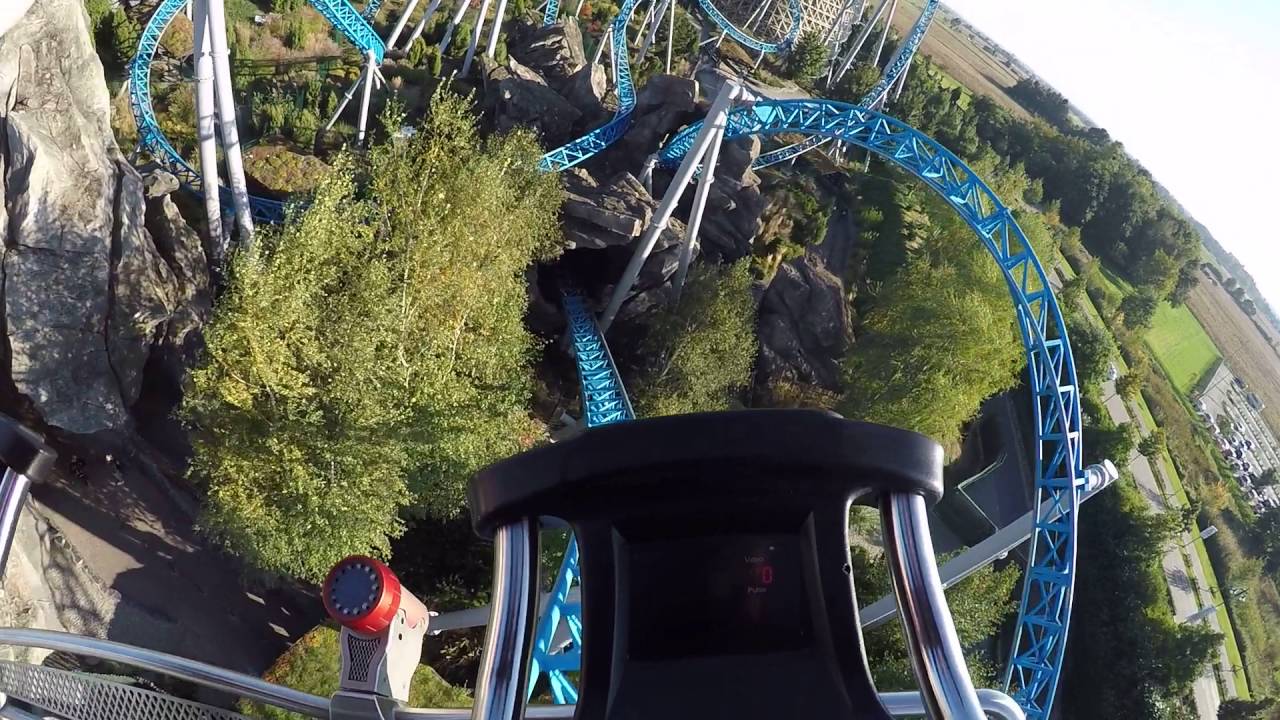 Europa-Park Blue Fire Megacoaster OnRide FrontSeat POV [1080p]