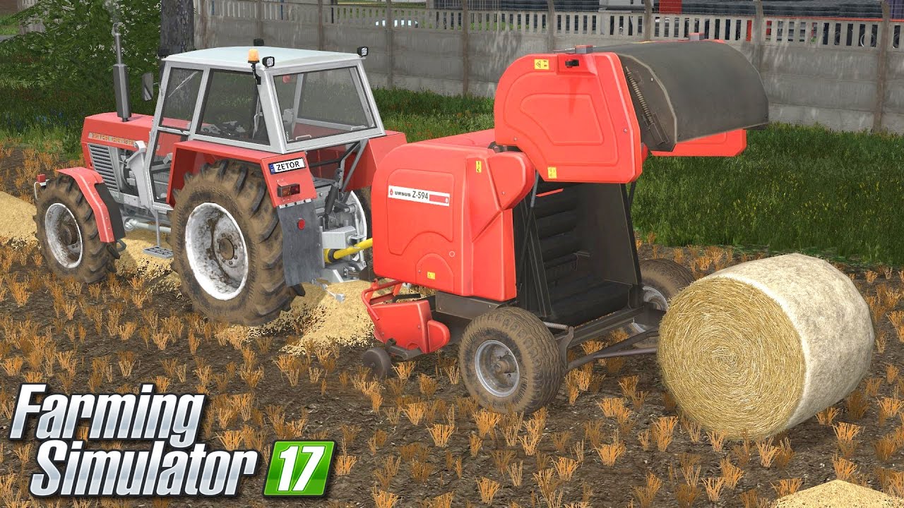 Belowanie słomy - Farming Simulator 17 (Górale V5) | #3