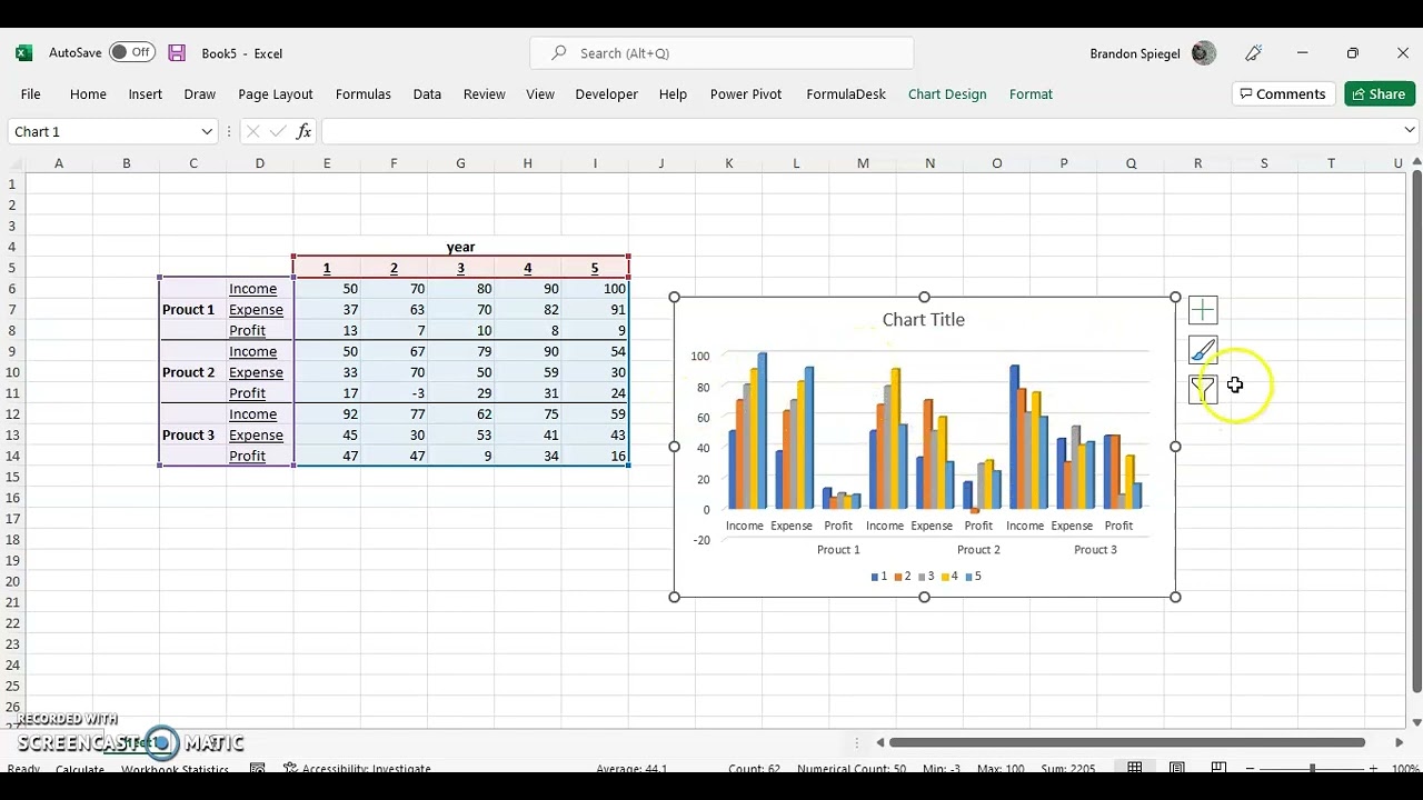 How to Make A Grouped Column Chart In Microsoft Excel! #howto #trending #tutorial #msexcel #graph