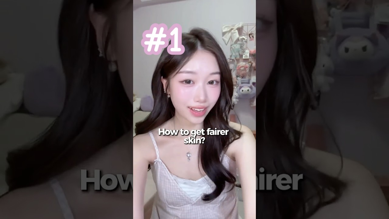 How to get FAIRER skin? Day 1 of the glow up with me into a kpop idol series 💗