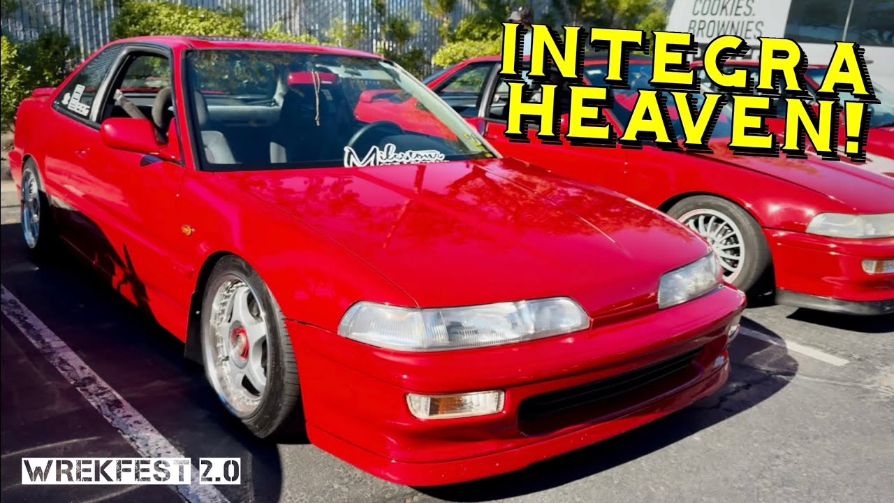 DA Integras TAKE OVER Daygo! | Clean Oldschool Hondas at WREKFEST 2.0 Car Show | Cars and Coffee 4K