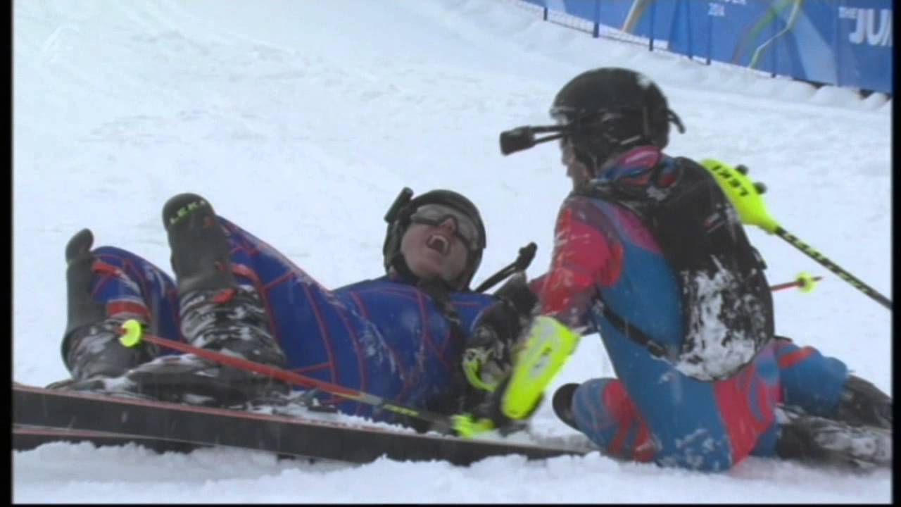 Joe McElderry in the Semi Final of The Jump - Grand Slalom - 02/02/14