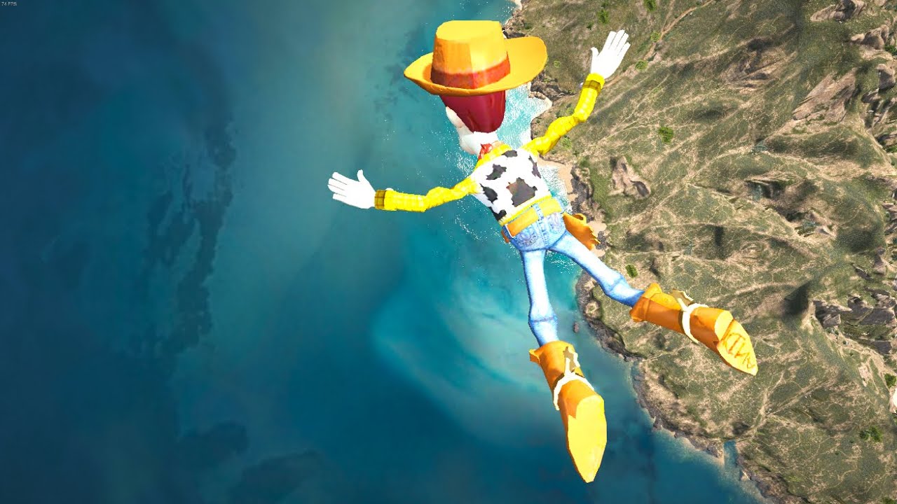 GTA 5 Water Ragdolls WOODY | Jumper/Falls vol.32 (Euphoria physics Funny Moments)