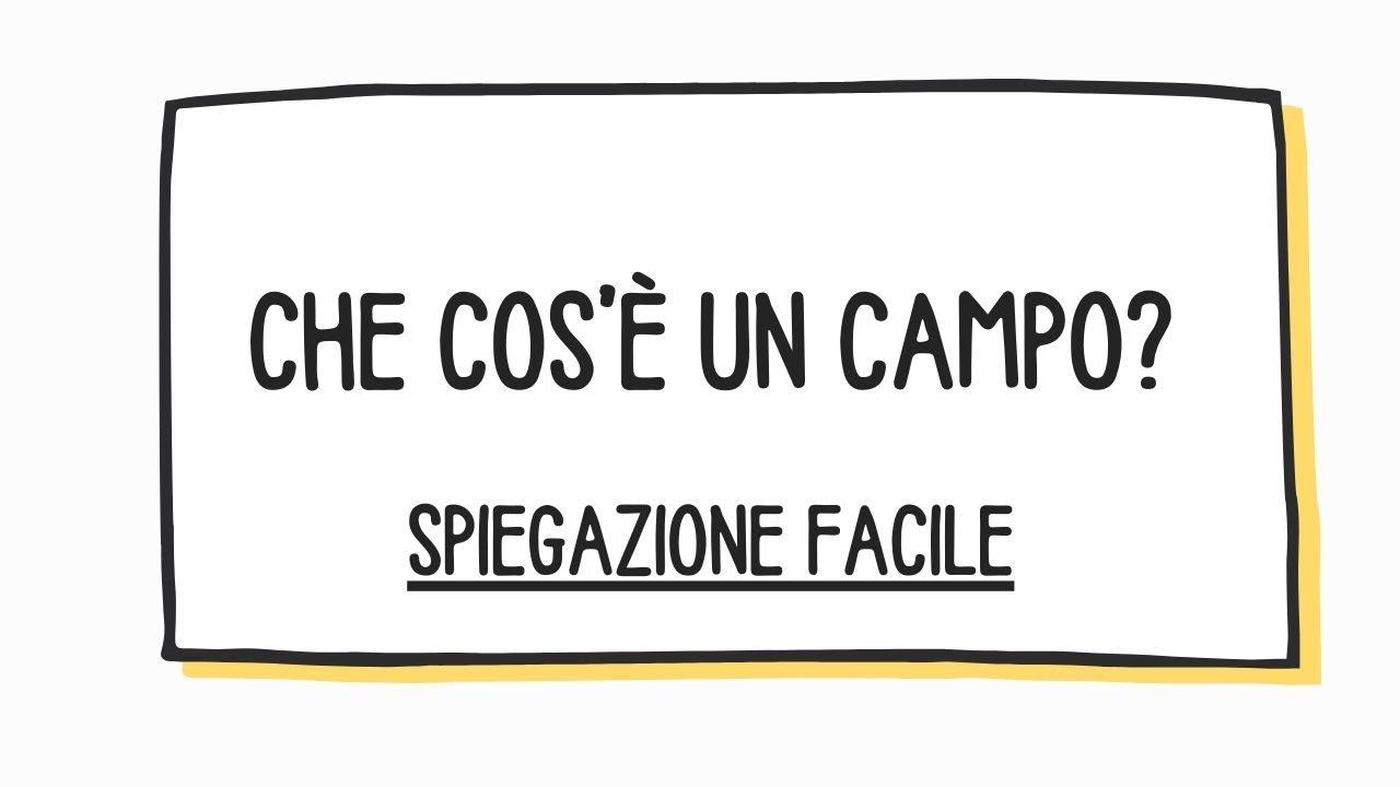 Che cos'è un campo?