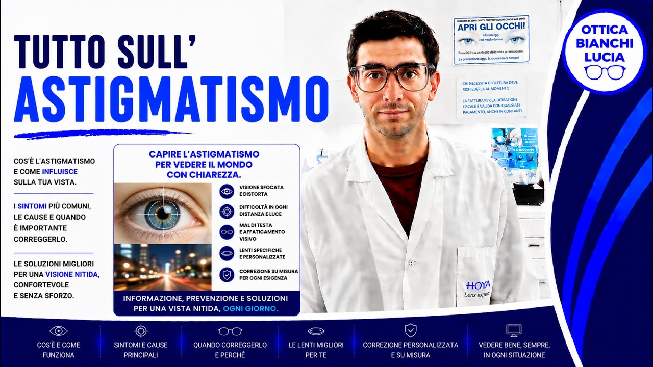 Astigmatismo: da cosa deriva, come si misura e come si corregge.