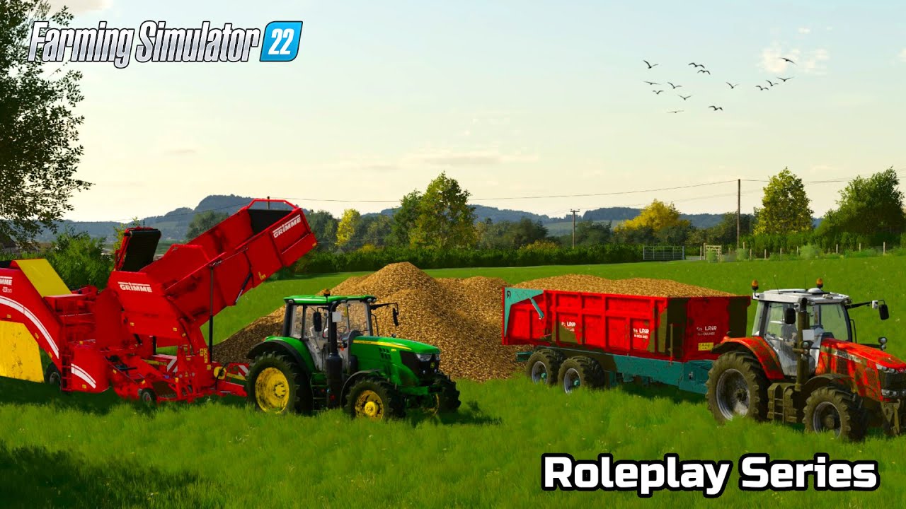 THIS POTATO HARVEST DROVE ME INSANE! Court Farms Roleplay - EP17 - Farming Simulator 22