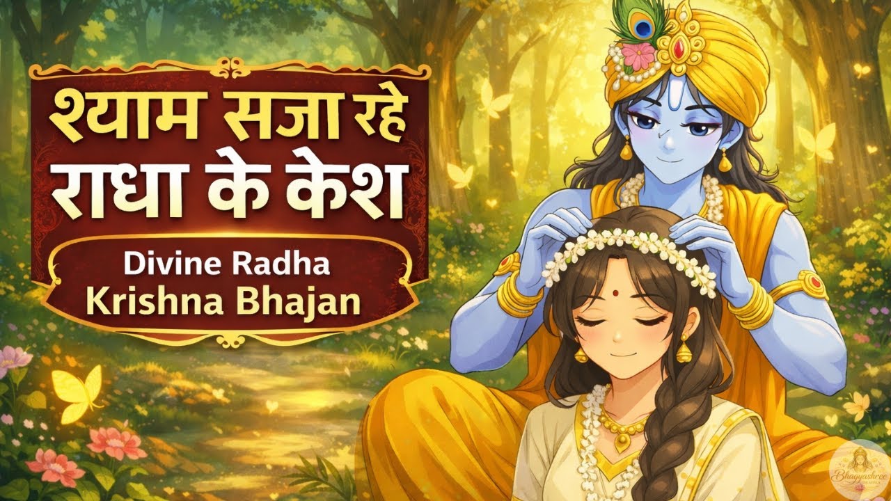 श्याम सजा रहे राधा के केश | Divine Radha Krishna Bhajan | Radha Krishan Bhajan