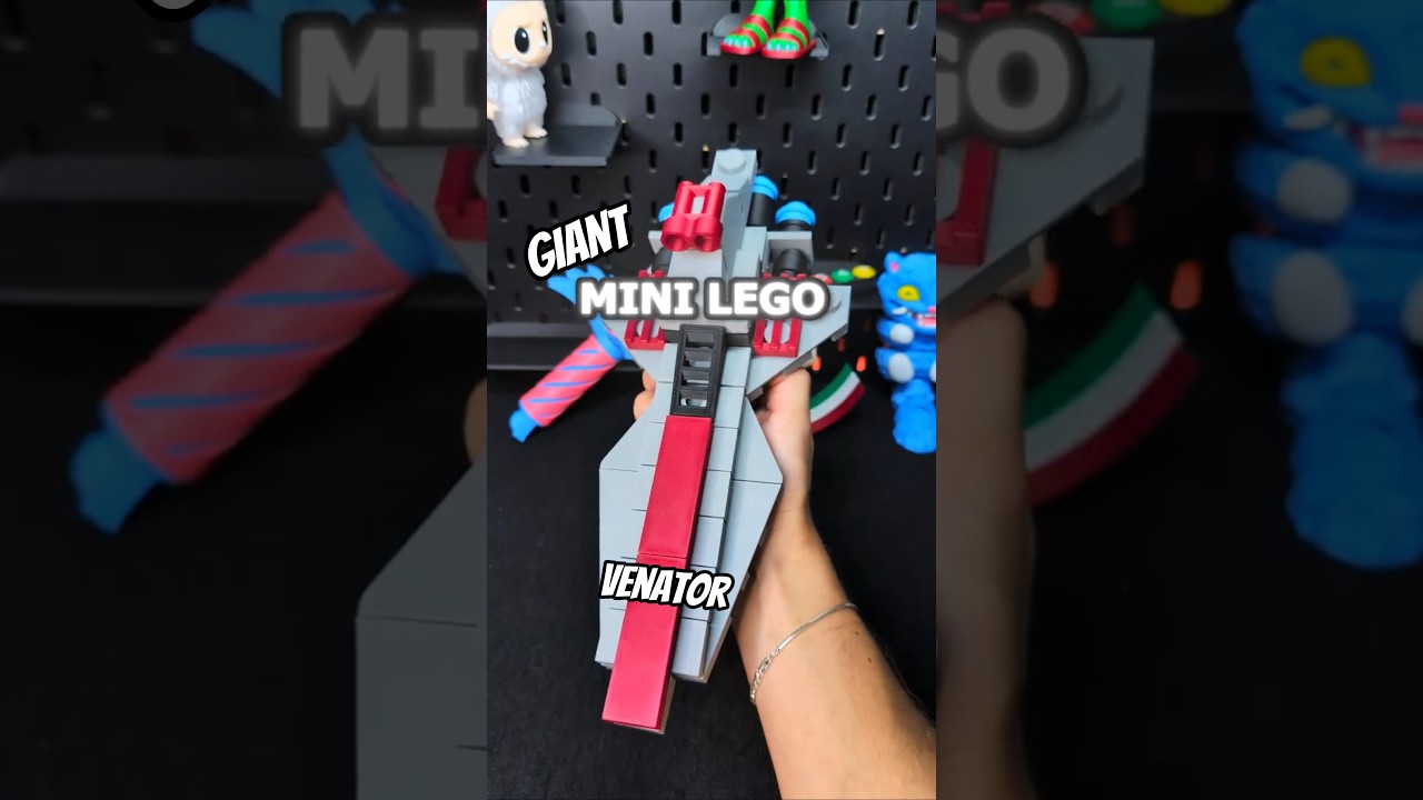 I 3D printed a MASSIVE Mini LEGO bricks Venator set