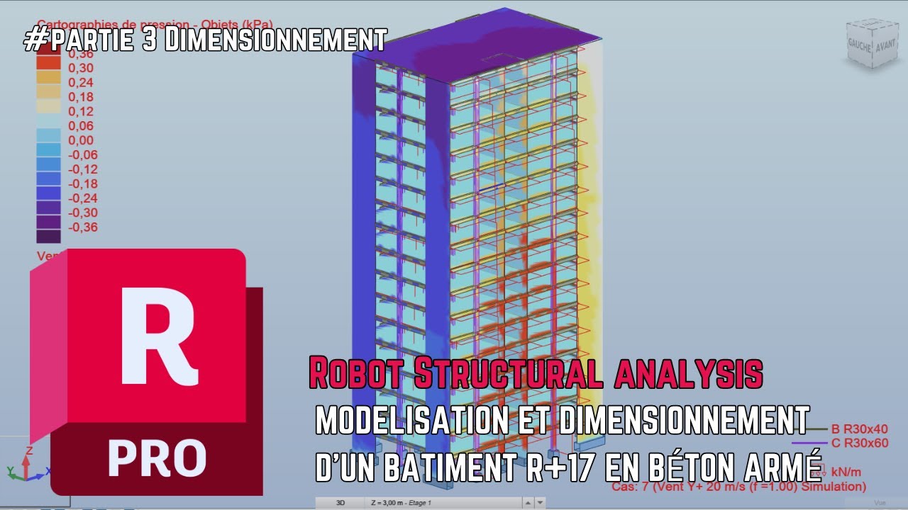 🛠️ Modélisation d’un bâtiment sur Robot Structural Analysis – Guide Complet #partie3 🔥