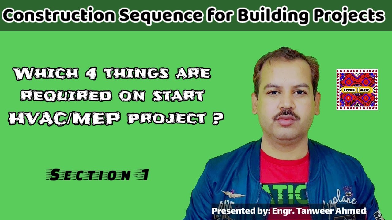 Construction Sequence for Building Projects Section-1 in Urdu