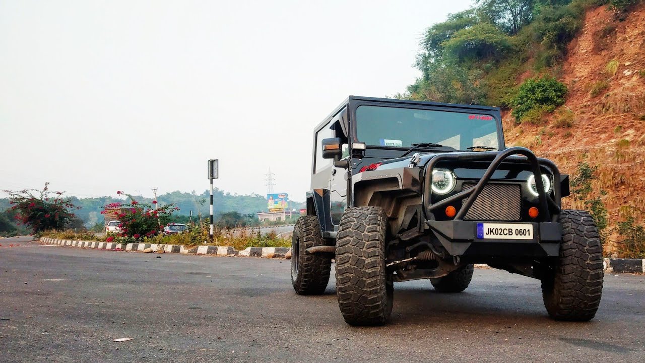 Mahindra thar fully modified | Big tyres, custom bumper, Hardtop | byc jammu