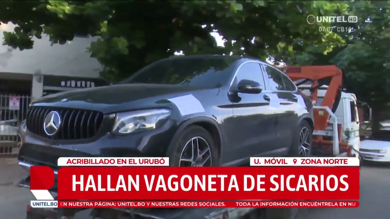 Hallan el vehículo que se presume usaron los sicarios para acribillar a un joven en el Urubó