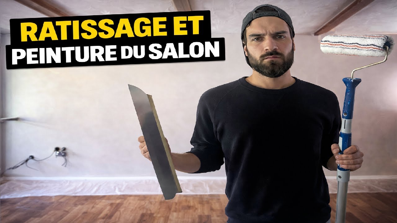 Ratissage complet, peinture du salon ! Galères mais résultat incroyable #bricolage #diy #renovation