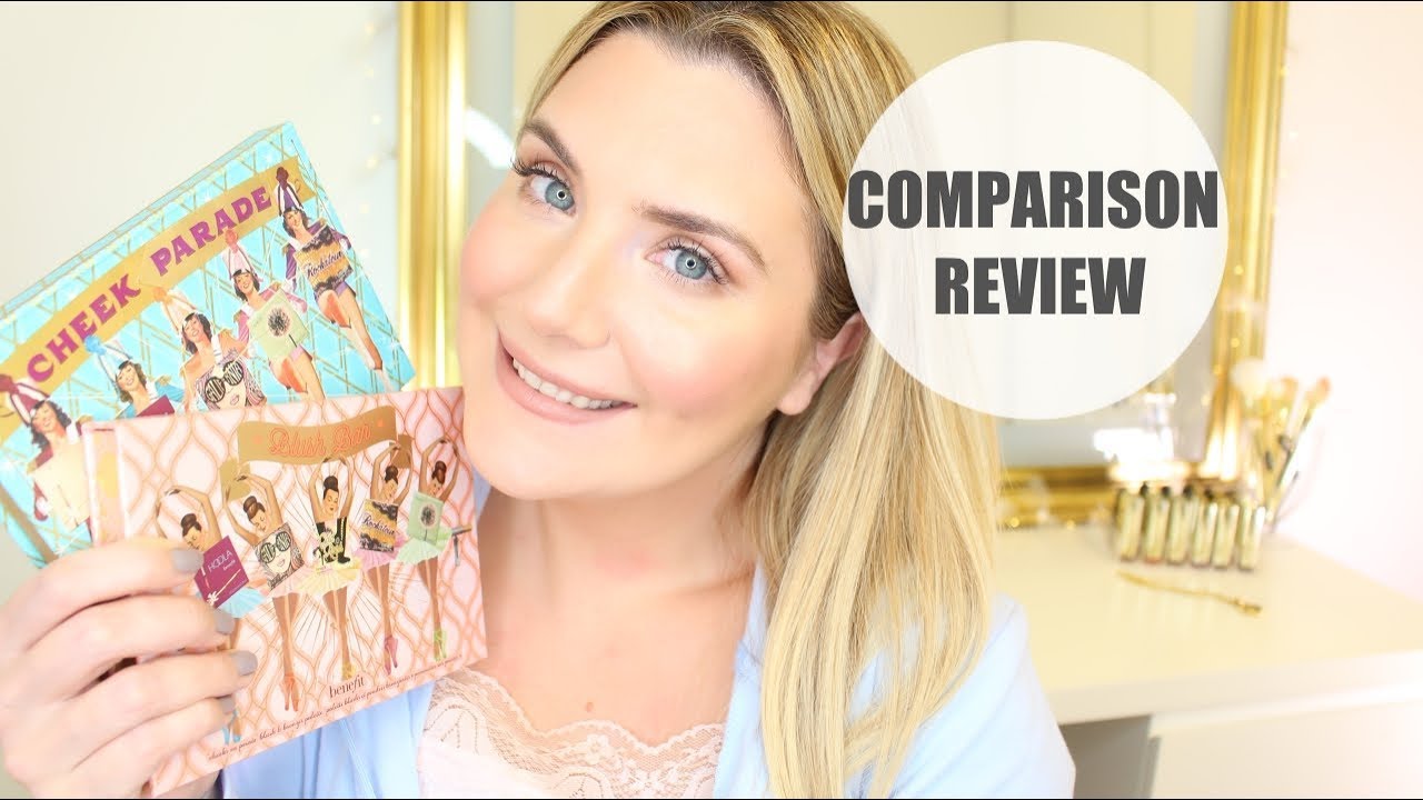 BENEFIT BLUSH BAR VS CHEEK PARADE PALETTE | COMPARISON REVIEW AND DEMO