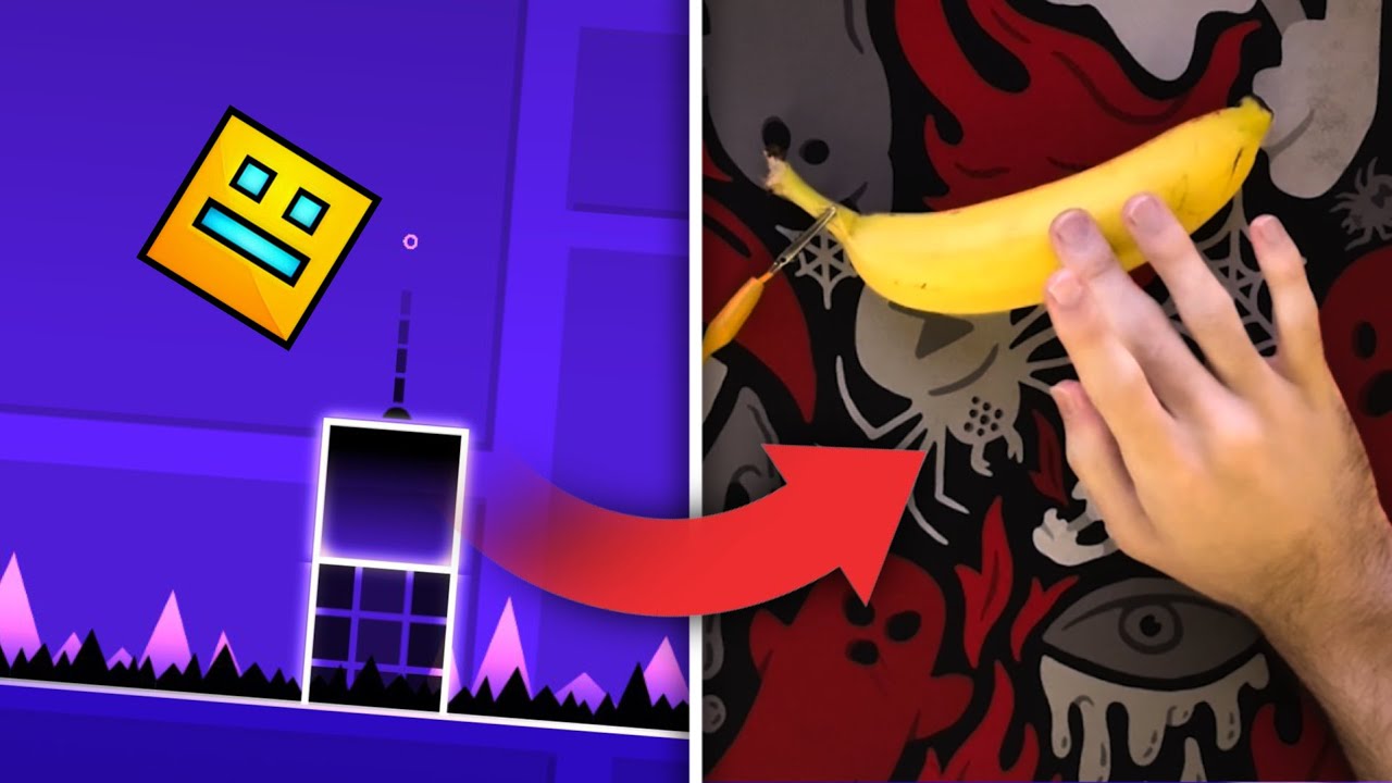 Zerei Geometry Dash com uma BANANA
