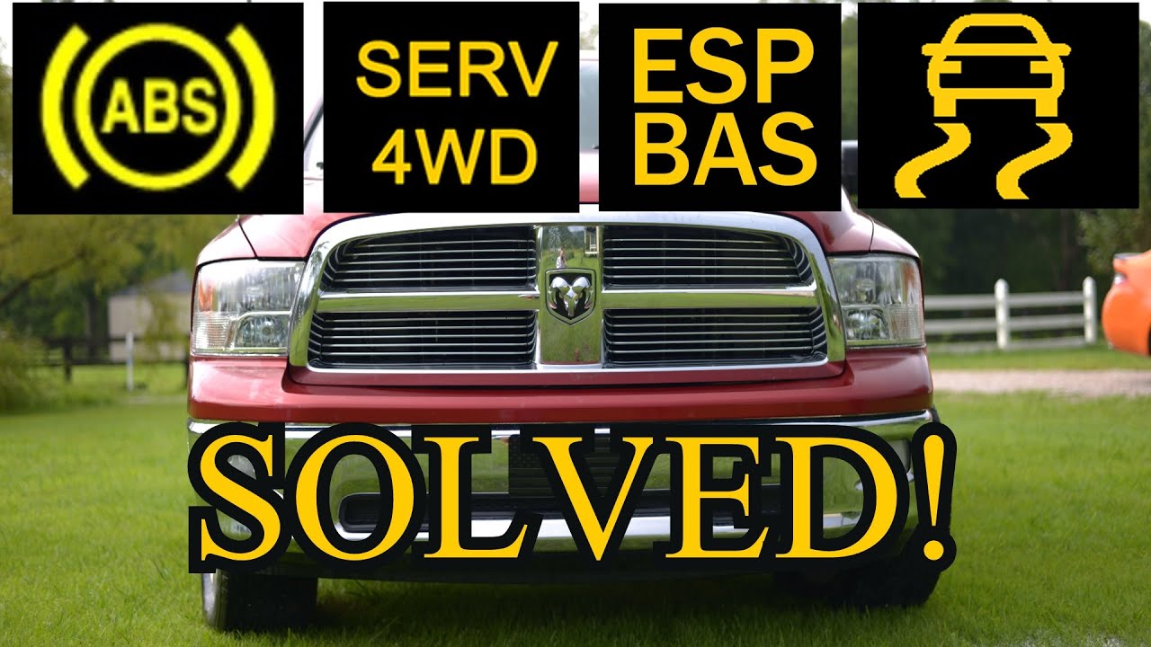 ABS, TRACTION CONTROL, SERV 4WD, ESP BAS - RAM 1500