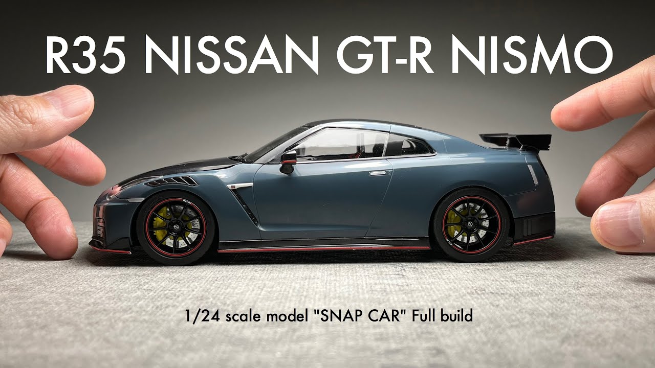 R35 NISSAN GT-R NISMO Special edition【アオシマ 1/24】プラモデル製作 Scale Model【楽プラ/スナップカー】