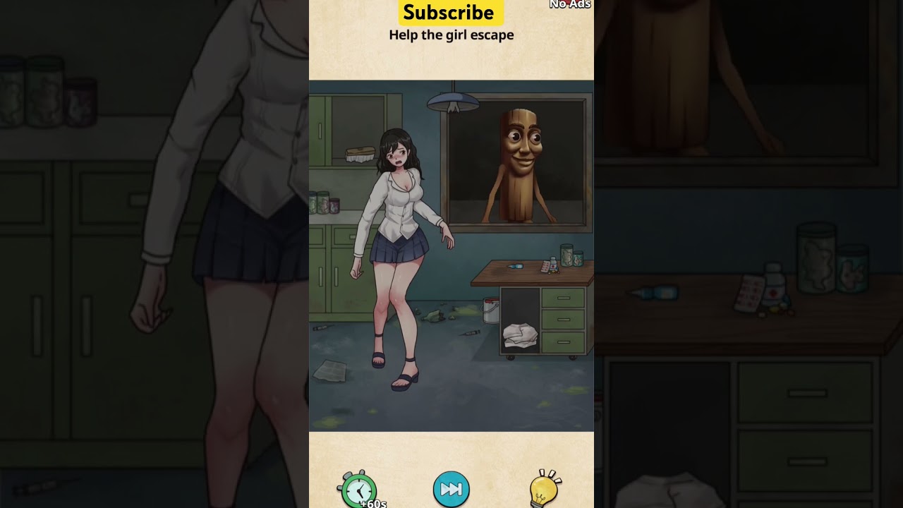 Help Girl Escape – Beware the Wooden Man! 🪵👧| 