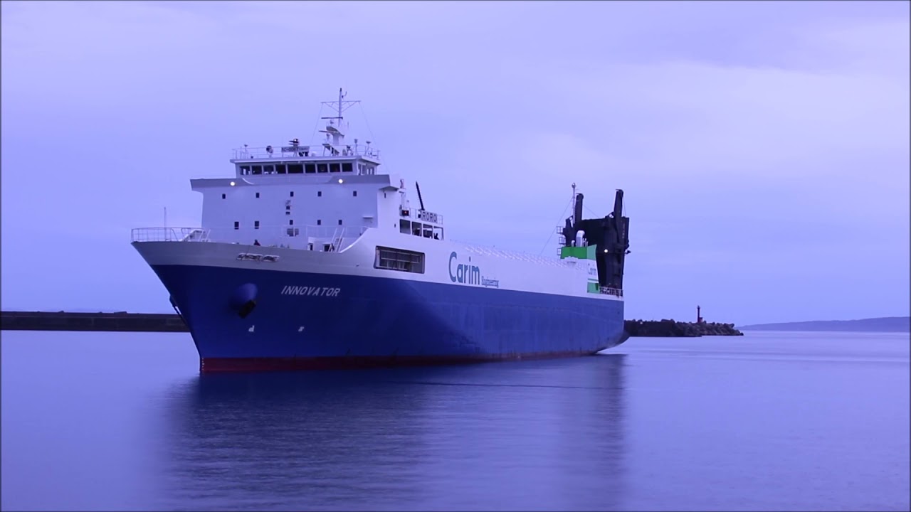 種子島 島間港 Carim Engineering INNOVATOR キャリムエンジニアリング 特殊輸送　人工衛星　イノベーター　フェリー 三菱電機 special delivery JAPAN