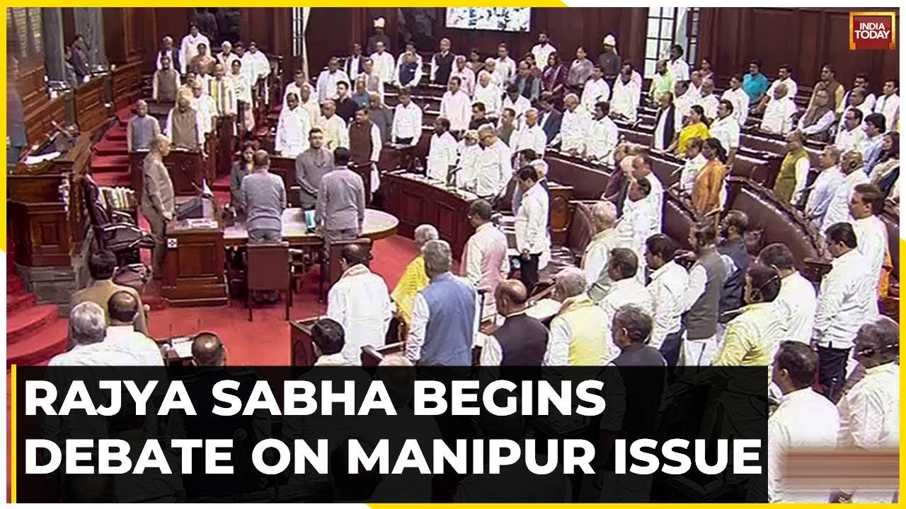 Rajya Sabha Begins Debate On Manipur Issue, Short Duration Debate On Manipur Amid Din