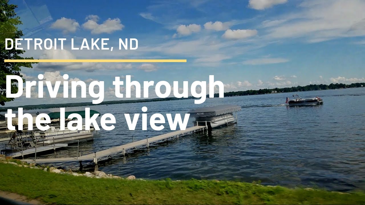 Driving through the City of Detroit Lake, MN feat. Lake View || A day trip One Summer
