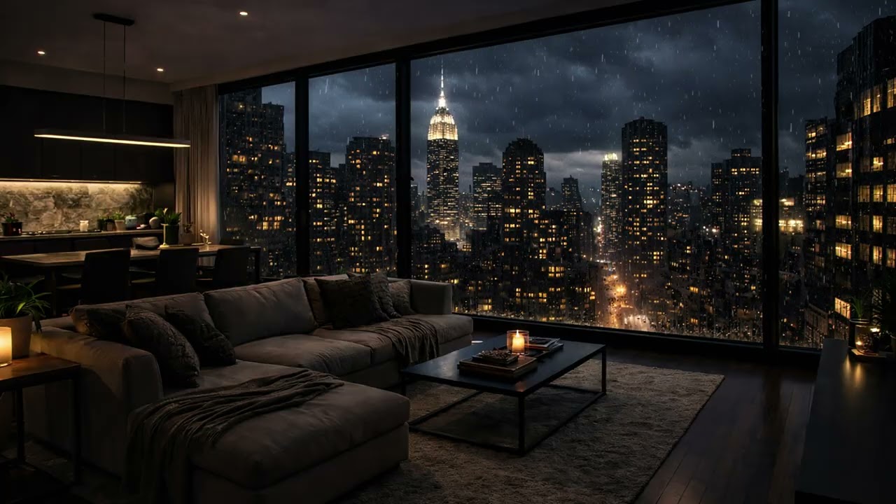 New York City Rain and Thunder