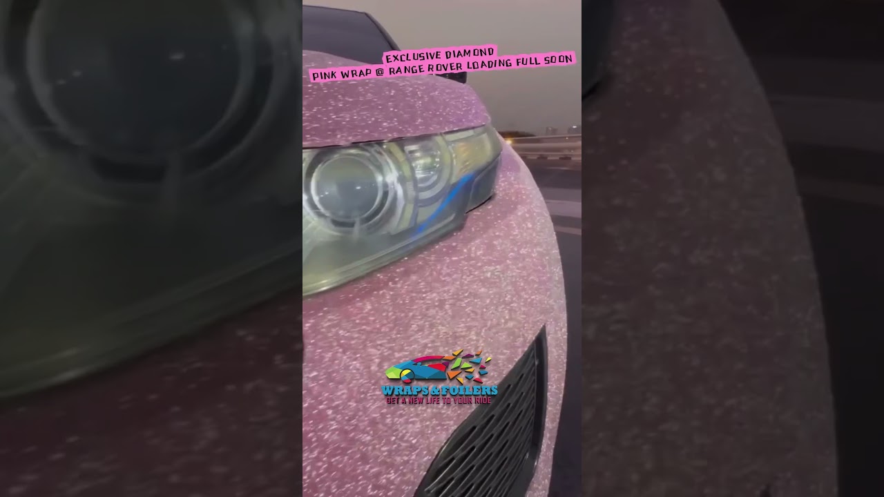 EXCLUSIVE DIAMOND PINK WRAP @ RANGE ROVER 