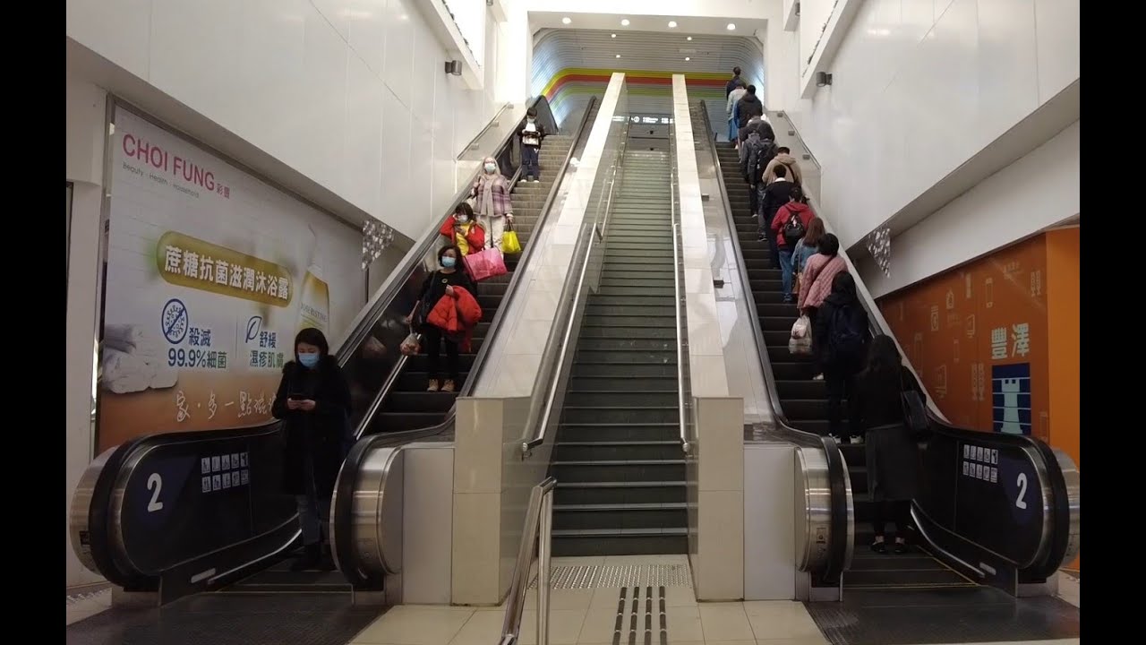 太和廣場(Tai Wo Plaza)市況!! 整個商場被火車分開兩邊!! 算係一種特色!! 20/01/2021