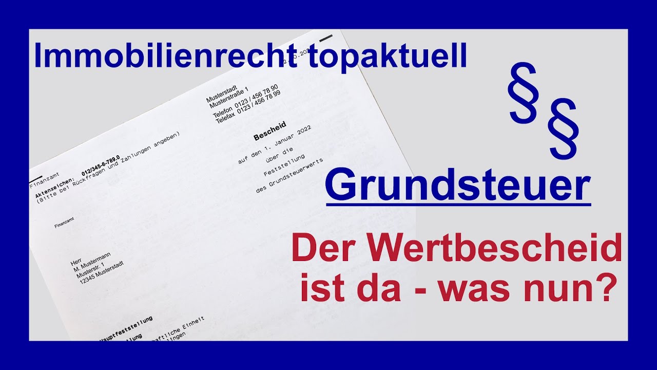 Den Grundsteuerwertbescheid richtig prüfen | Tutorial