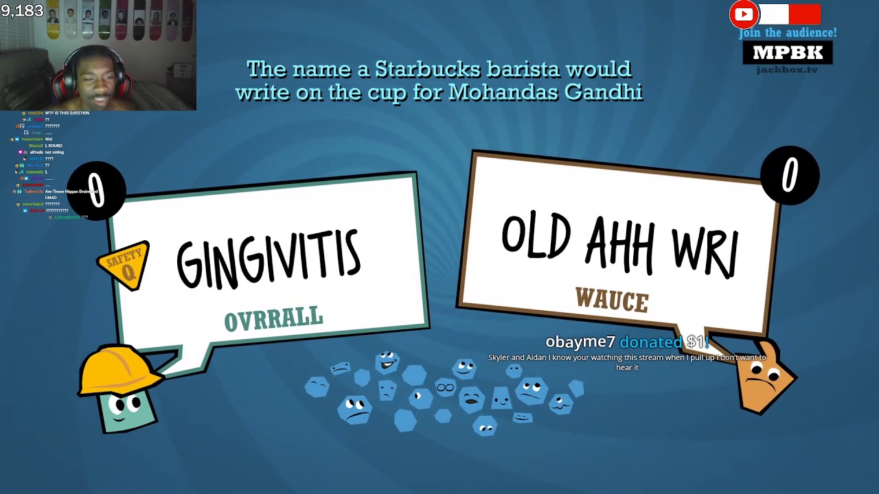 BruceDropEmOff Plays Quiplash w/ Chat!